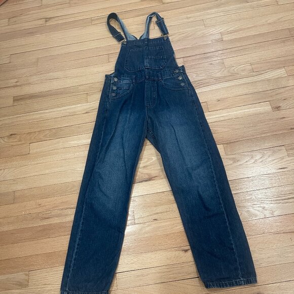 015 We The Free Ziggy Straight Leg Denim Bib Overalls NWOT Size XS - Picture 7 of 10
